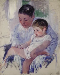 Jenny y su hijo dormido